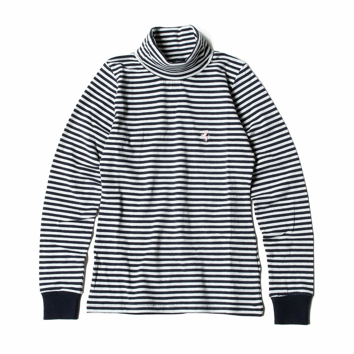 Ferrari｜フェラーリ ストライプ キッズ ロングスリーブ シャツ｜ネイビー