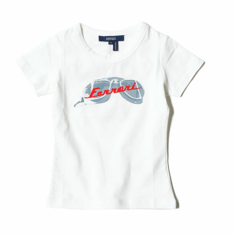 Ferrari｜フェラーリ ゴールデン キッズ Tシャツ｜ホワイト