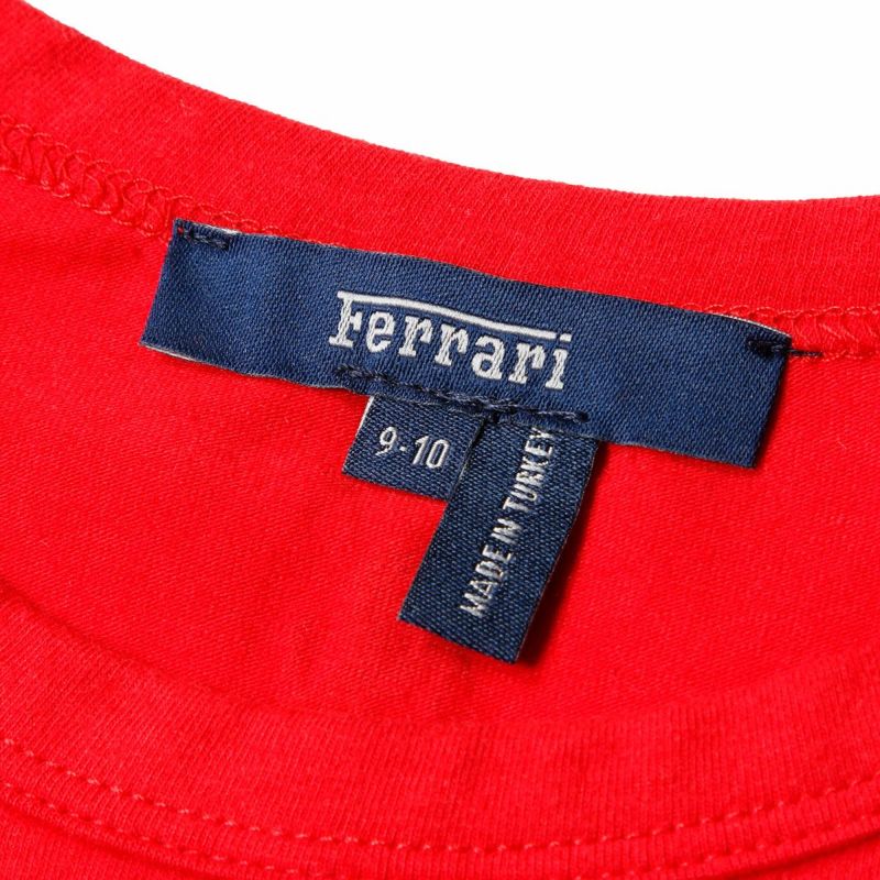 Ferrari｜フェラーリ ゴールデン キッズ Tシャツ｜レッド