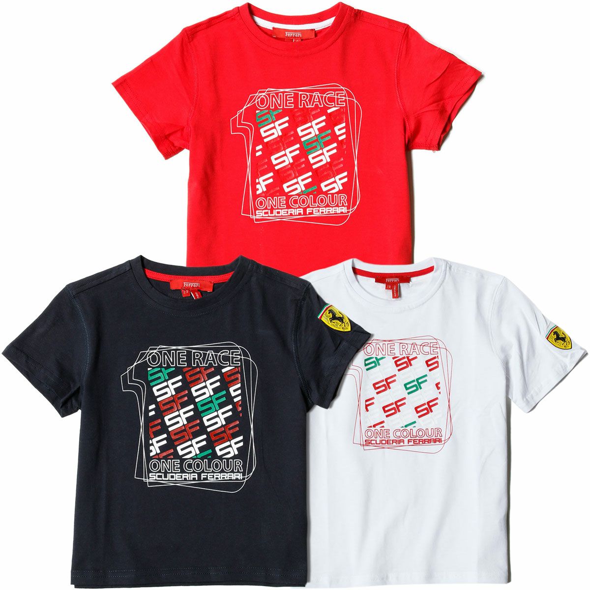 Ferrari｜フェラーリ ワンカラー SF キッズ Tシャツ｜