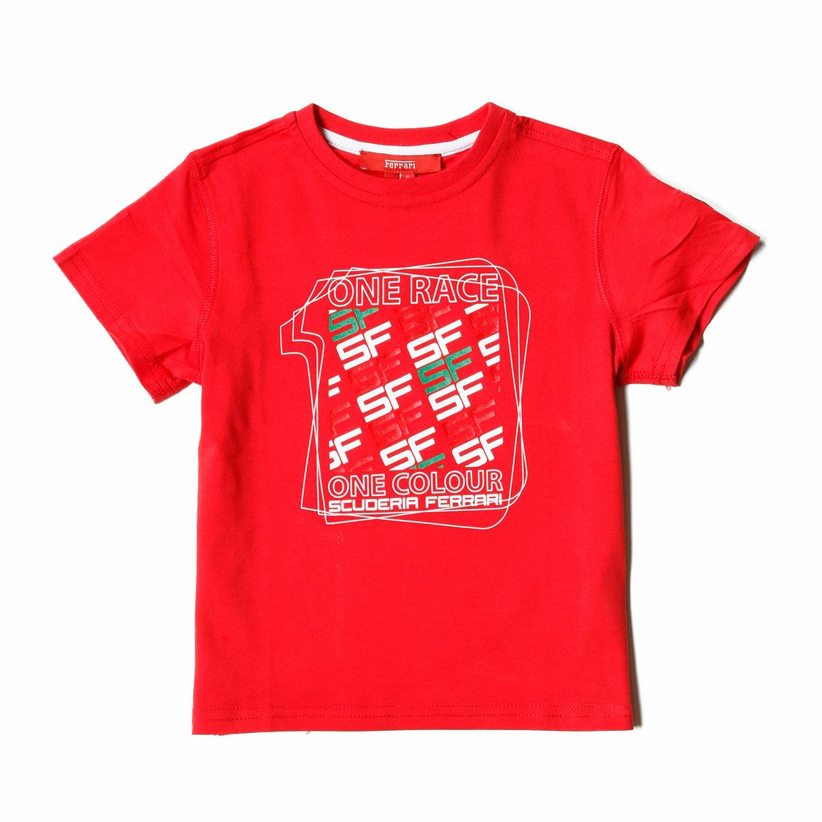 Ferrari｜フェラーリ ワンカラー SF キッズ Tシャツ｜レッド