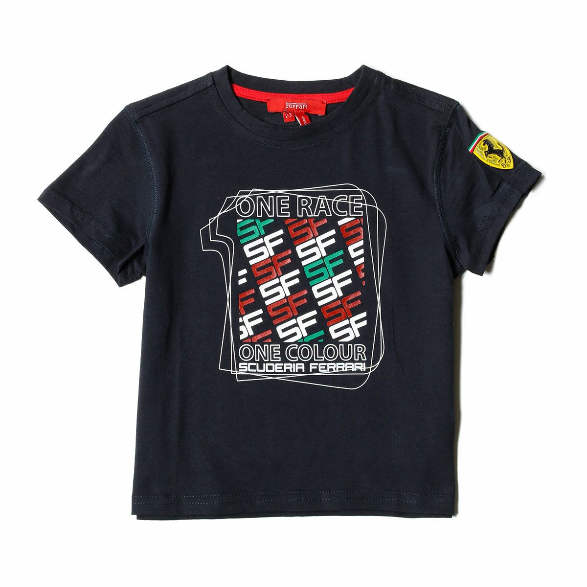 Ferrari｜フェラーリ ワンカラー SF キッズ Tシャツ｜ネイビー