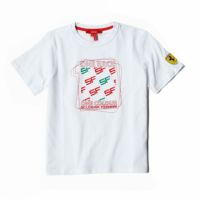 Ferrari｜フェラーリ ワンカラー SF キッズ Tシャツ｜ホワイト