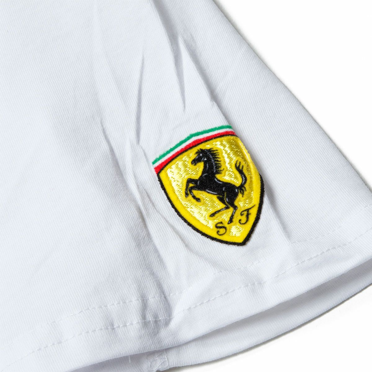 Ferrari｜フェラーリ ワンカラー SF キッズ Tシャツ｜ホワイト