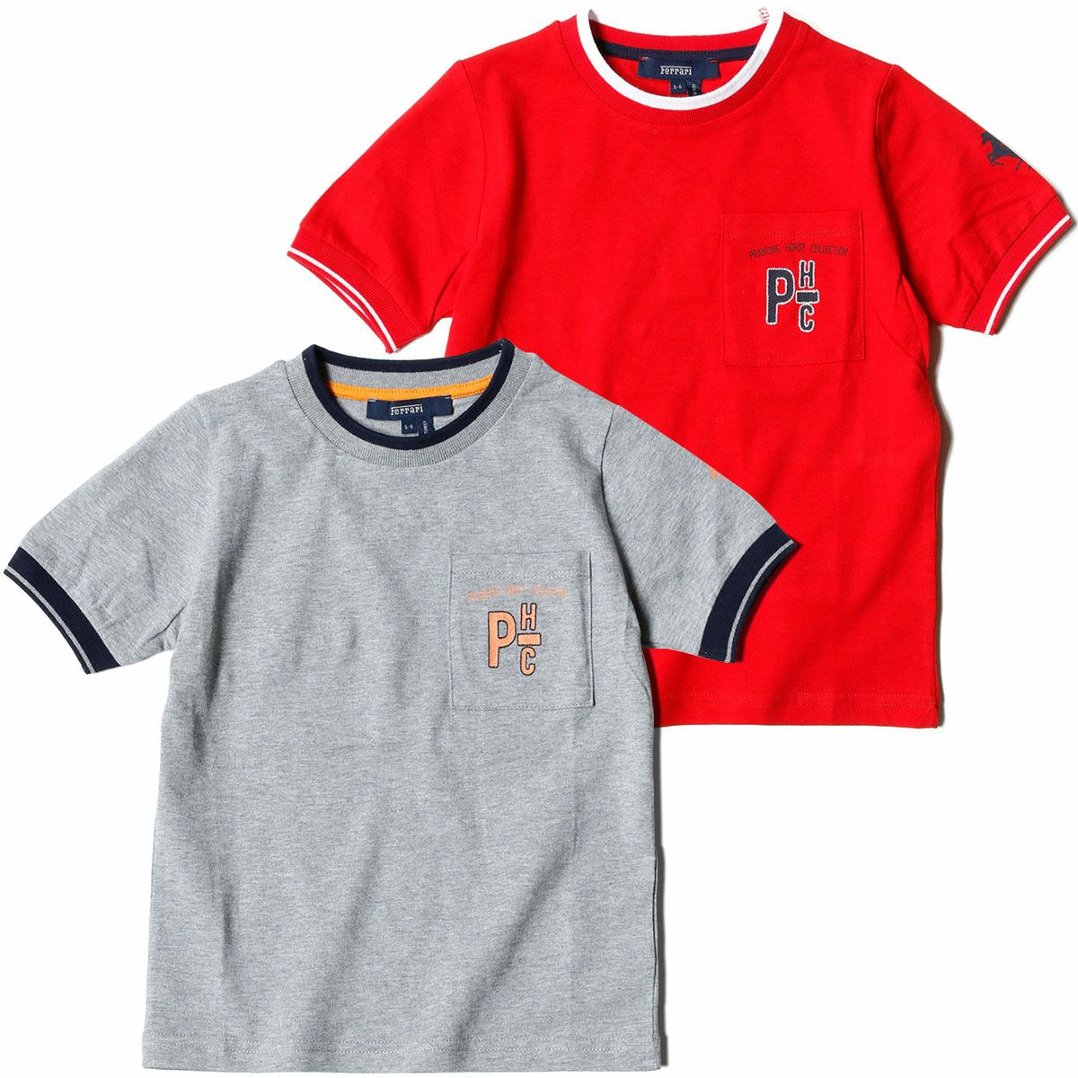 Ferrari｜フェラーリ PH ポケット キッズ Tシャツ｜