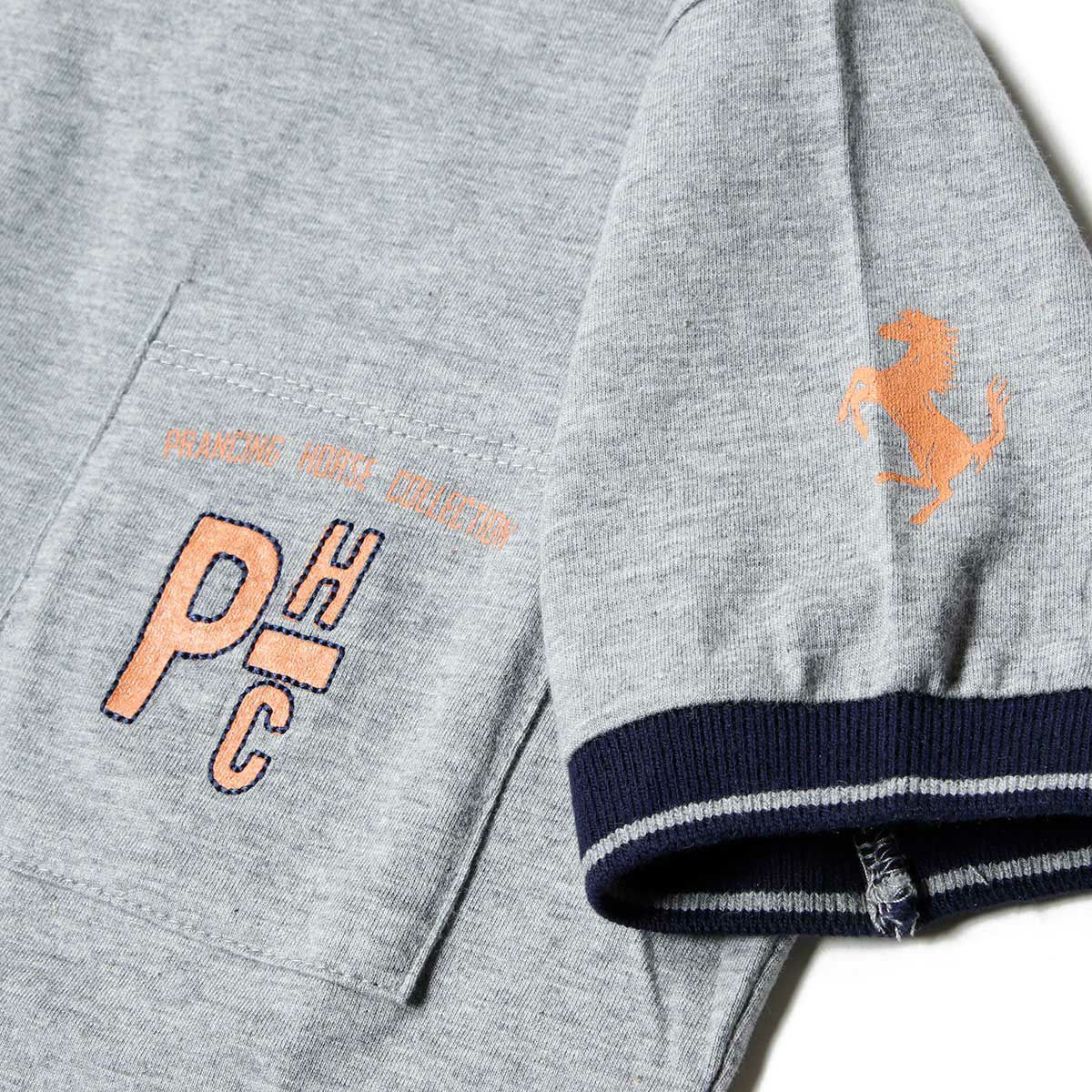 Ferrari｜フェラーリ PH ポケット キッズ Tシャツ｜グレー