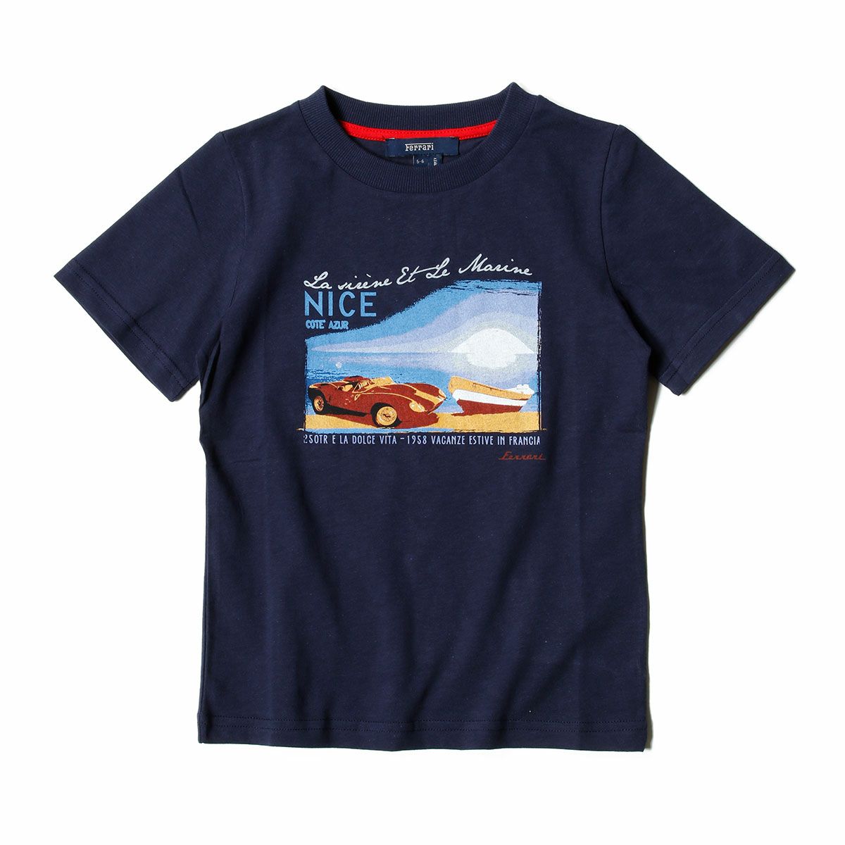 Ferrari｜フェラーリ 250 TR キッズ Tシャツ｜ネイビー