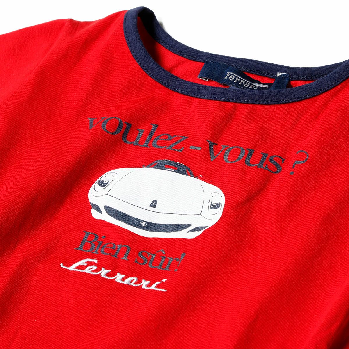 Ferrari｜フェラーリ Bien Sur キッズ Tシャツ｜レッド