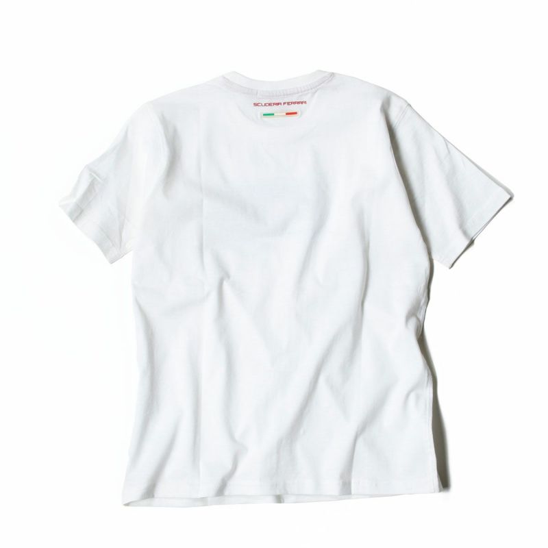 Ferrari｜フェラーリ パズル スクデット キッズ Tシャツ｜ホワイト