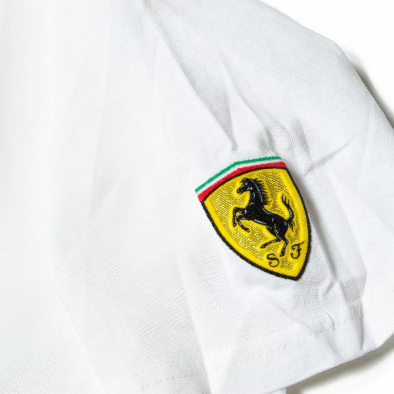 Ferrari｜フェラーリ パズル スクデット キッズ Tシャツ｜ホワイト