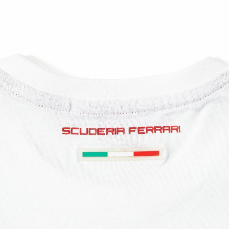 Ferrari｜フェラーリ パズル スクデット キッズ Tシャツ｜ホワイト