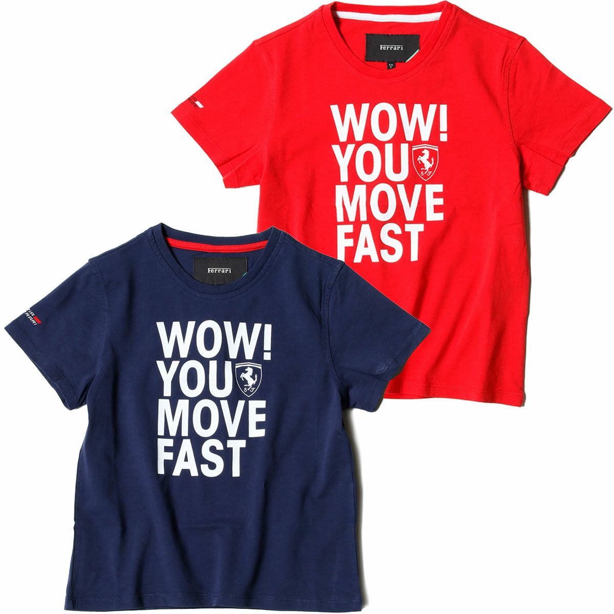 Ferrari｜フェラーリ スクデット ムーブ ファスト キッズ Tシャツ｜