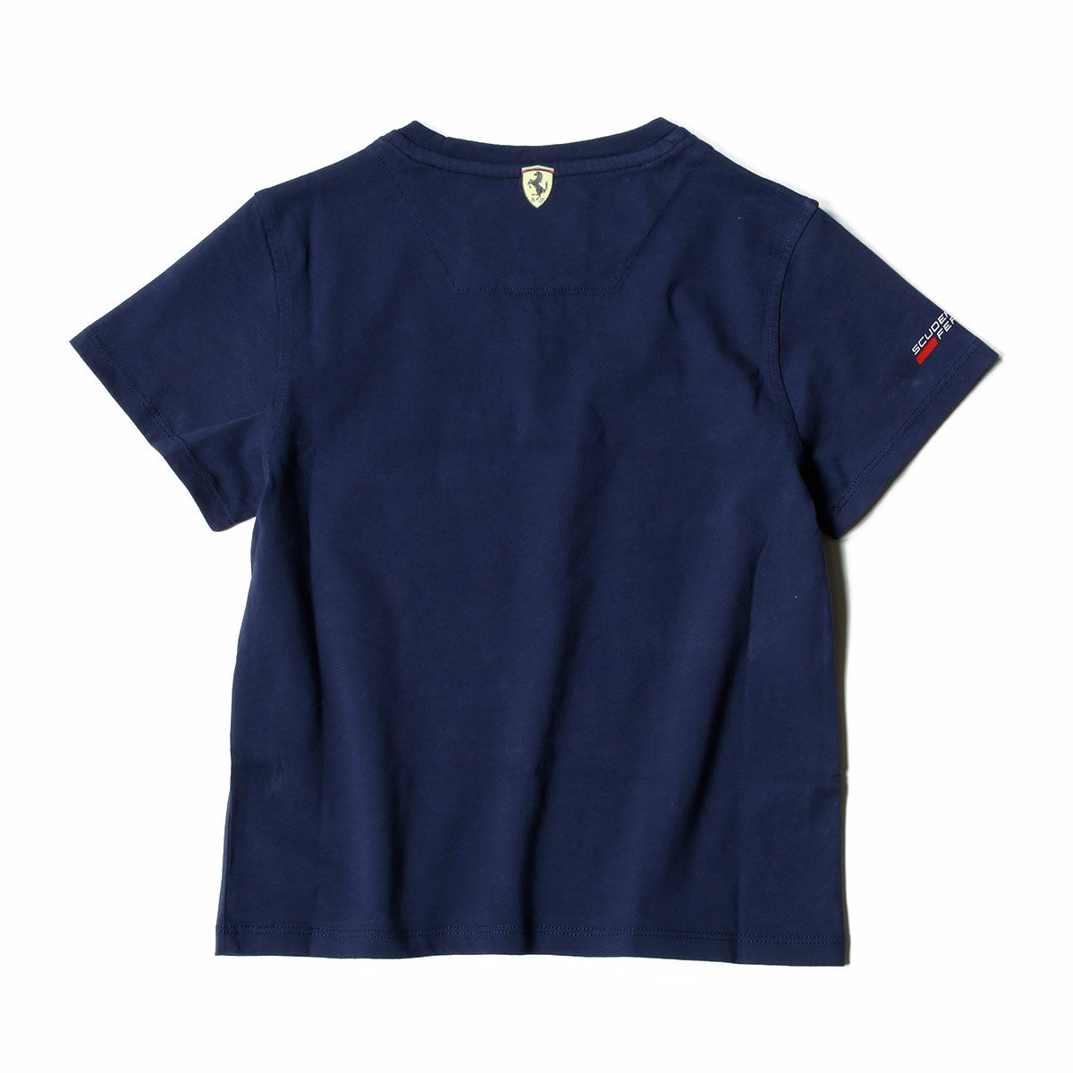 Ferrari｜フェラーリ スクデット ムーブ ファスト キッズ Tシャツ｜ネイビー
