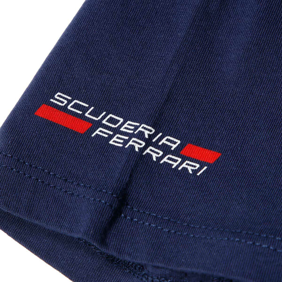 Ferrari｜フェラーリ スクデット ムーブ ファスト キッズ Tシャツ｜ネイビー