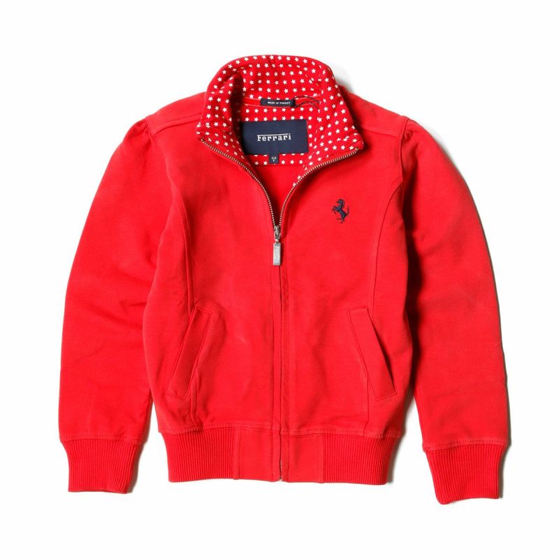 Ferrari｜フェラーリ ロングスリーブ スウェットシャツ キッズ ジャケット｜スウェット｜レッド
