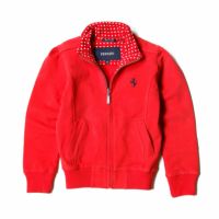 Ferrari｜フェラーリ ロングスリーブ スウェットシャツ キッズ ジャケット｜スウェット｜レッド
