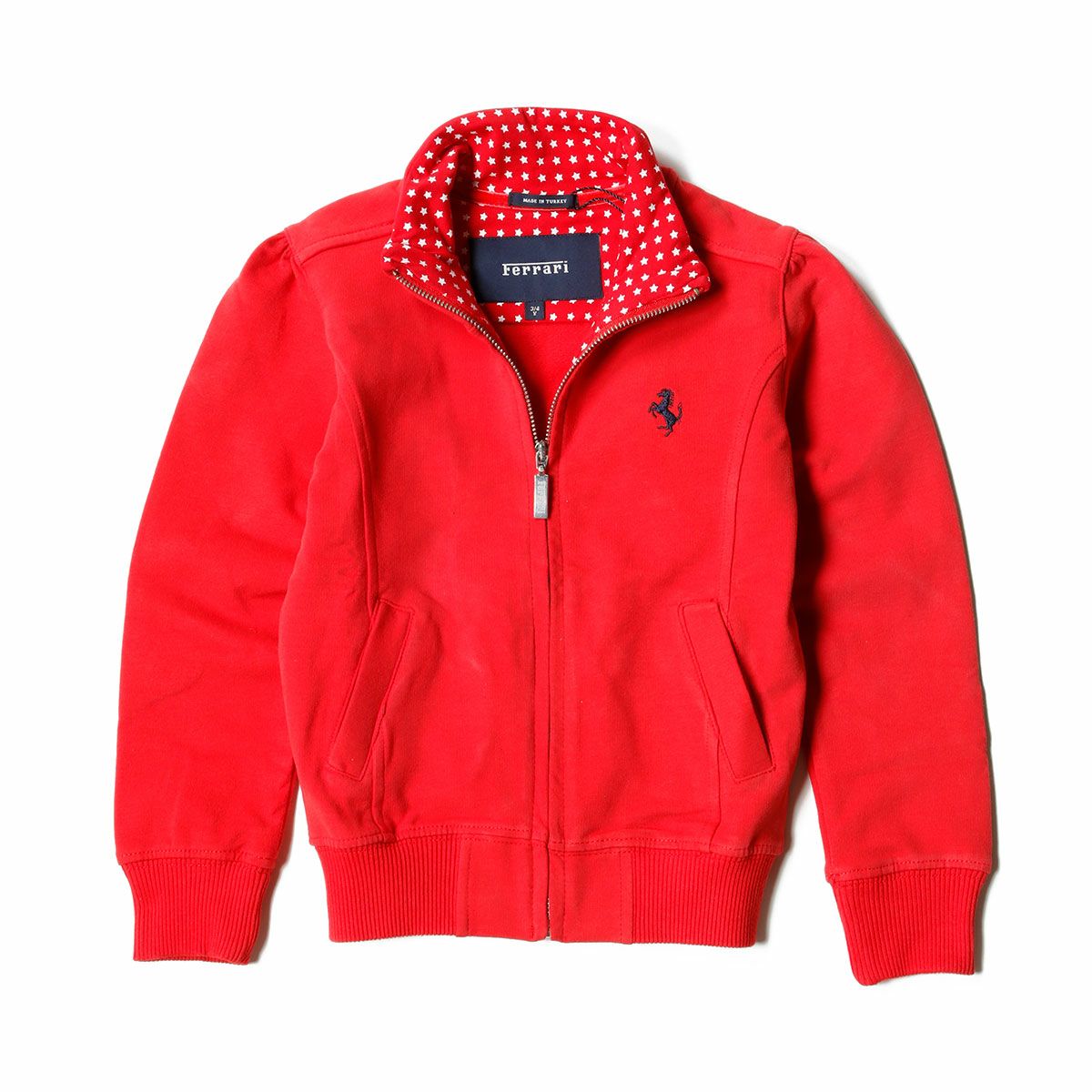 Ferrari｜フェラーリ ロングスリーブ スウェットシャツ キッズ ジャケット｜スウェット｜レッド