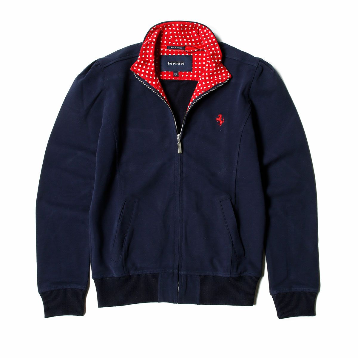 Ferrari｜フェラーリ ロングスリーブ スウェットシャツ キッズ ジャケット｜スウェット｜ネイビー
