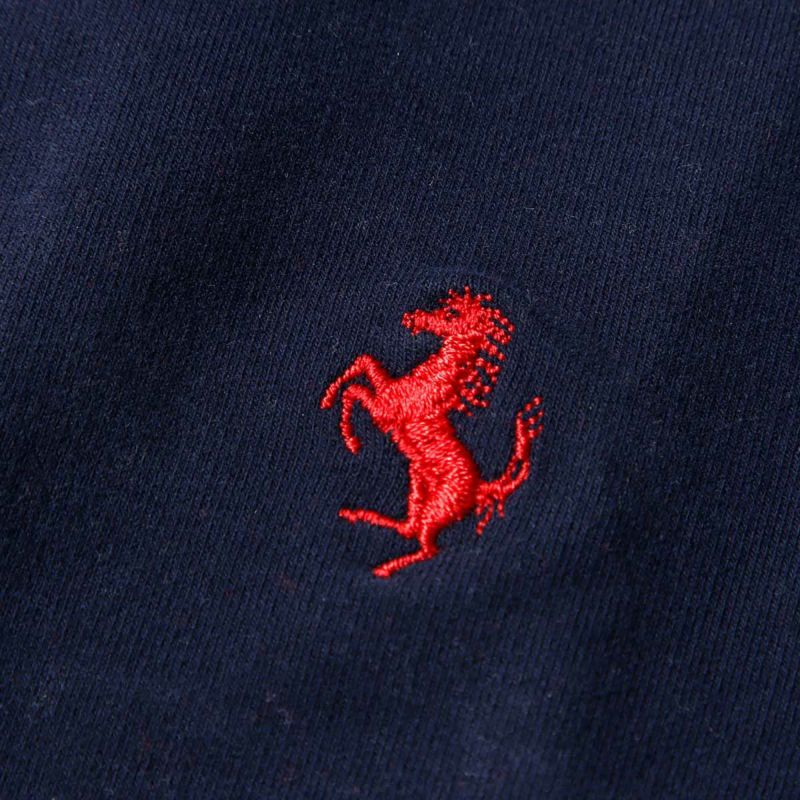 Ferrari｜フェラーリ ロングスリーブ スウェットシャツ キッズ ジャケット｜スウェット｜ネイビー