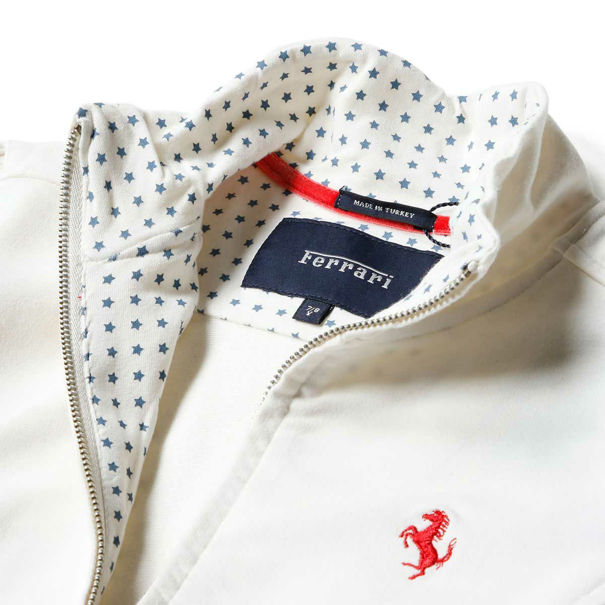 Ferrari｜フェラーリ ロングスリーブ スウェットシャツ キッズ ジャケット｜スウェット｜オフホワイト