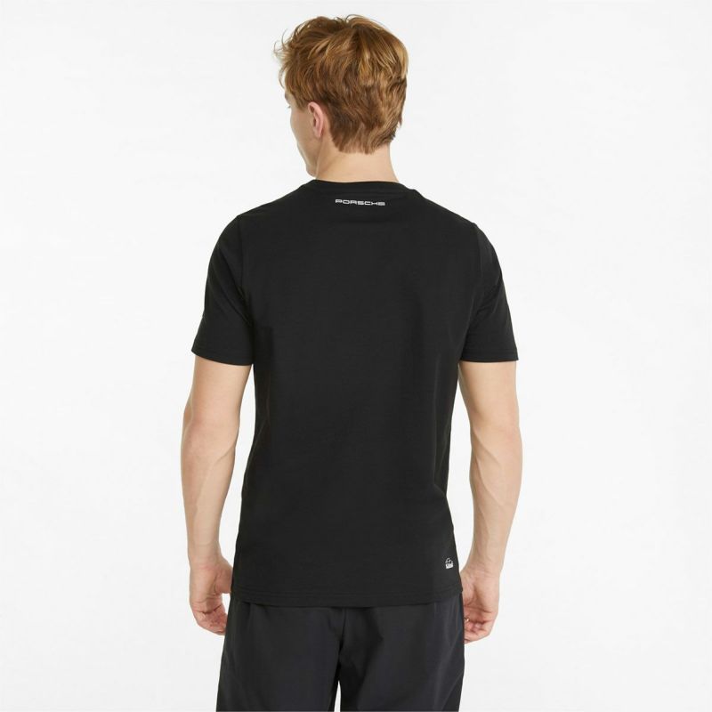 PORSCHE｜ポルシェ レガシー turbo 半袖 Tシャツ｜ブラック｜モデル着用