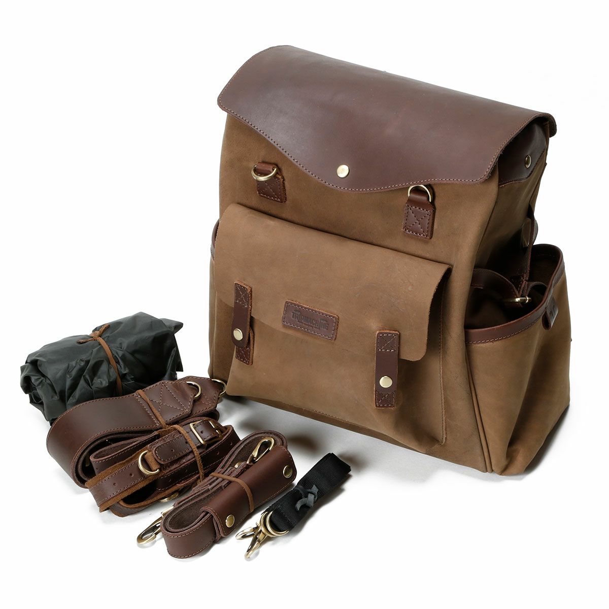 Trip Machine｜アウトランダー サドルバッグ｜バックパック｜タバコブラウン