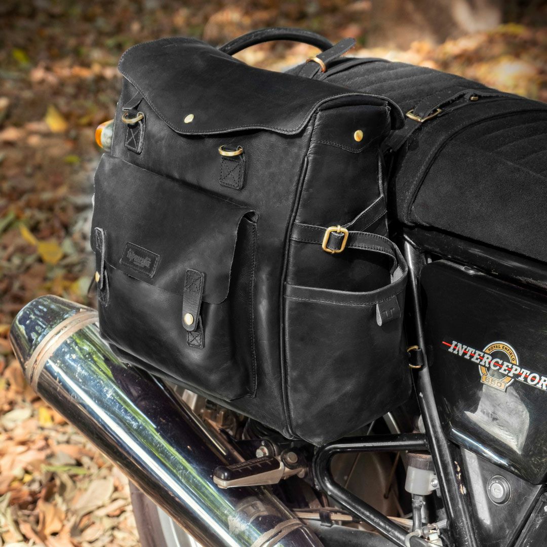 Trip Machine｜アウトランダー サドルバッグ｜バックパック｜ブラック｜使用イメージ