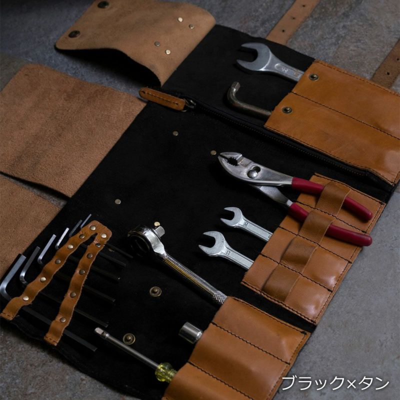 Trip Machine｜ツール ロール｜その他雑貨｜ブラック×タン｜使用イメージ