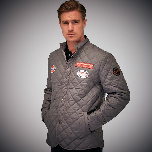 GULF｜ジェントルメン ドライバー GULF｜ジェントルメン ドライバー ジャケット｜アウター｜グレー｜モデル着用ジャケット｜アウター｜グレー