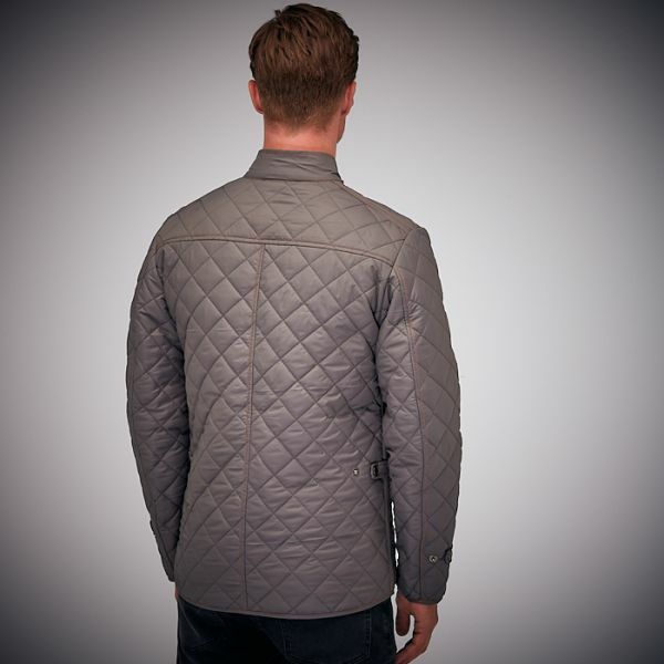 GULF｜ジェントルメン ドライバー ジャケット｜アウター｜グレー｜モデル着用