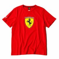 Ferrari｜スクーデリア・フェラーリ レース カラー シールド Tシャツ｜レッド