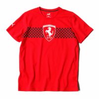 Ferrari｜スクーデリア・フェラーリ チェッカード フラッグ Tシャツ｜レッド