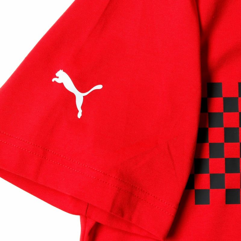 Ferrari｜スクーデリア・フェラーリ チェッカード フラッグ Tシャツ｜レッド