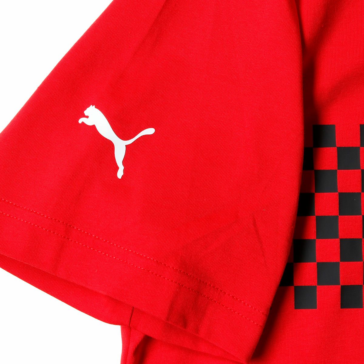 Ferrari｜スクーデリア・フェラーリ チェッカード フラッグ Tシャツ｜レッド