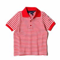 Ferrari｜フェラーリ La Course ストライプ キッズ ポロ｜ポロシャツ｜レッド