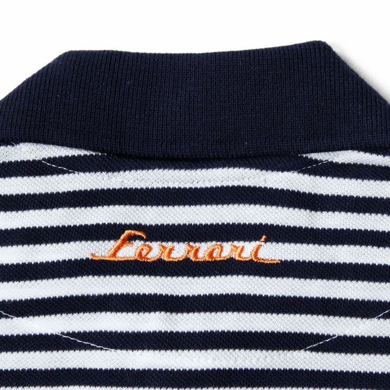 Ferrari｜フェラーリ La Course ストライプ キッズ ポロ｜ポロシャツ｜ネイビー