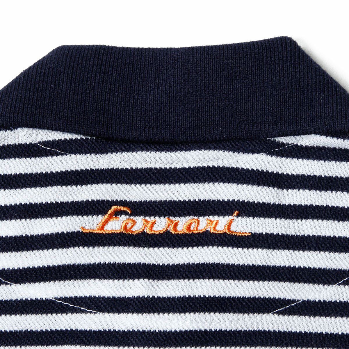 Ferrari｜フェラーリ La Course ストライプ キッズ ポロ｜ポロシャツ｜ネイビー