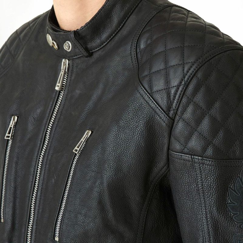 BELSTAFF｜チータム モーターサイクル ジャケット｜レザー｜ブラック｜モデル着用
