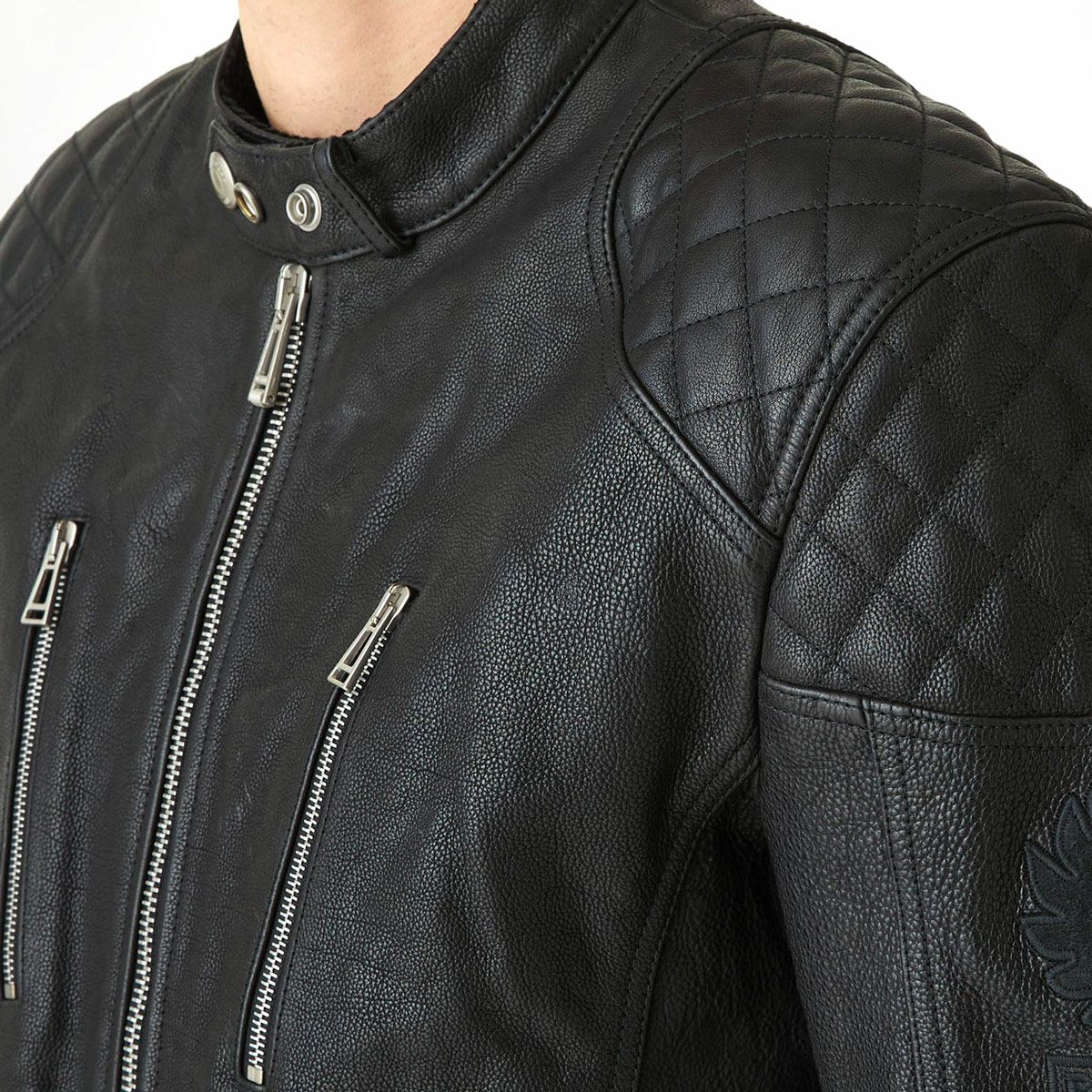 BELSTAFF｜チータム モーターサイクル ジャケット｜レザー｜ブラック｜モデル着用