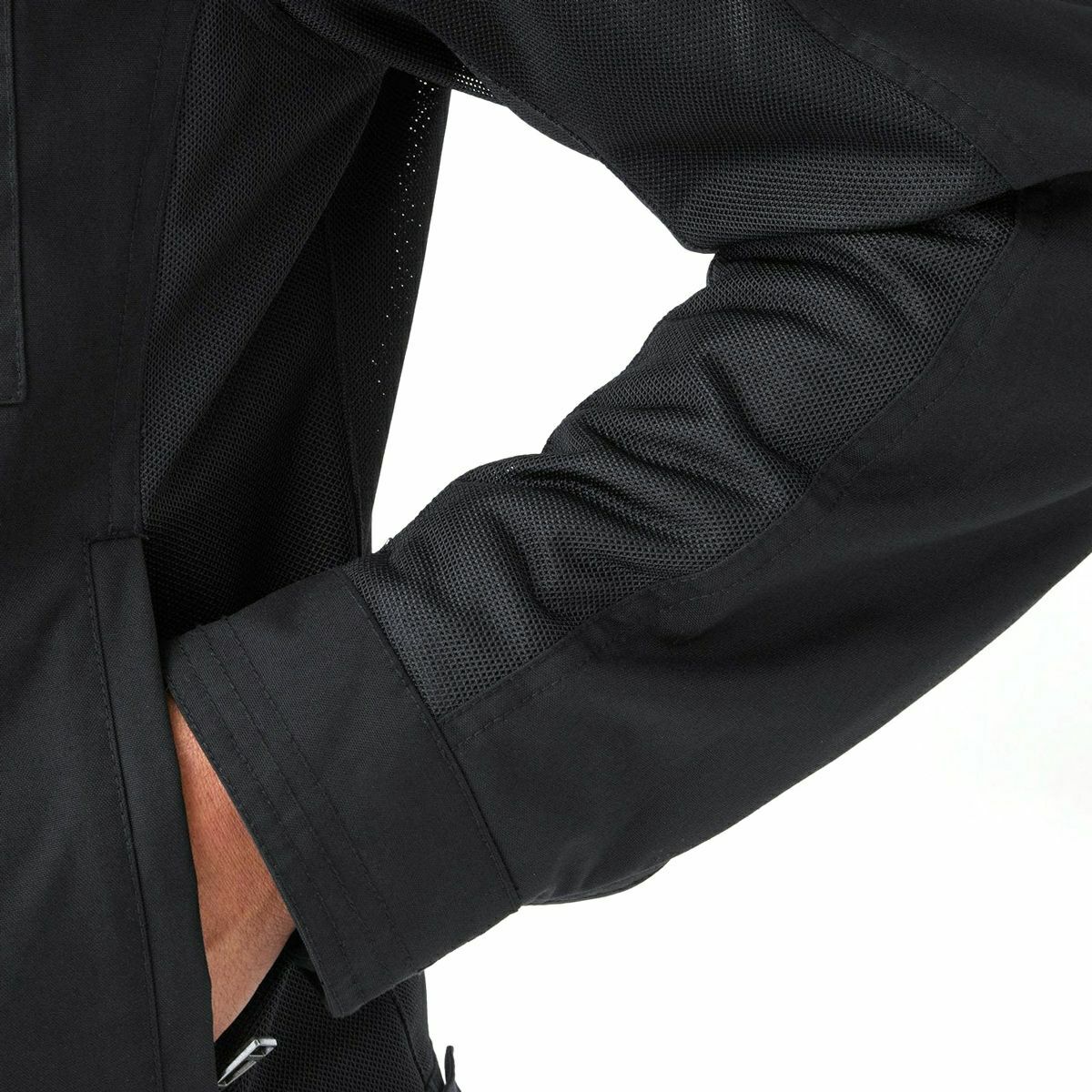 BELSTAFF｜テンプル モーターサイクル ジャケット｜メッシュ｜ブラック｜モデル着用