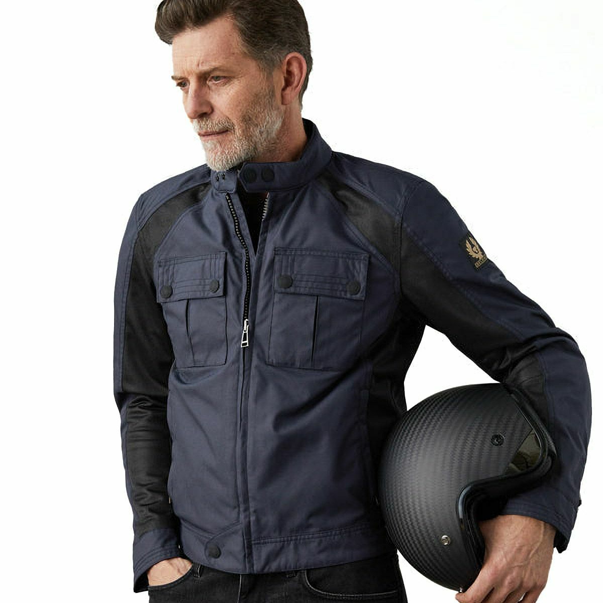 BELSTAFF｜テンプル モーターサイクル ジャケット｜メッシュ｜ダークネイビー
