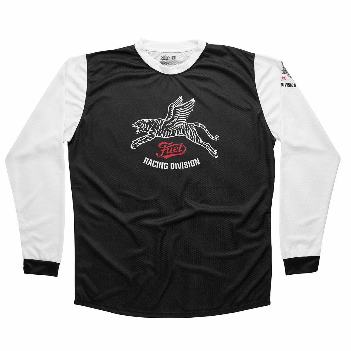 Fuel Motorcycles｜レーシング ディヴィジョン ジャージ｜MXジャージ｜ブラック×ホワイト
