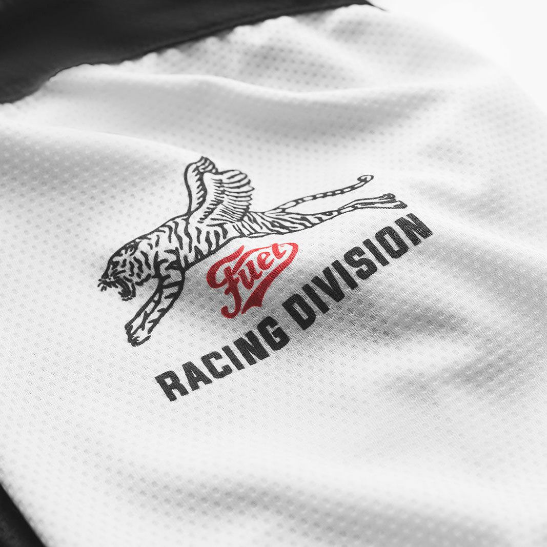 Fuel Motorcycles｜レーシング ディヴィジョン ジャージ｜MXジャージ｜ホワイト×ブラック