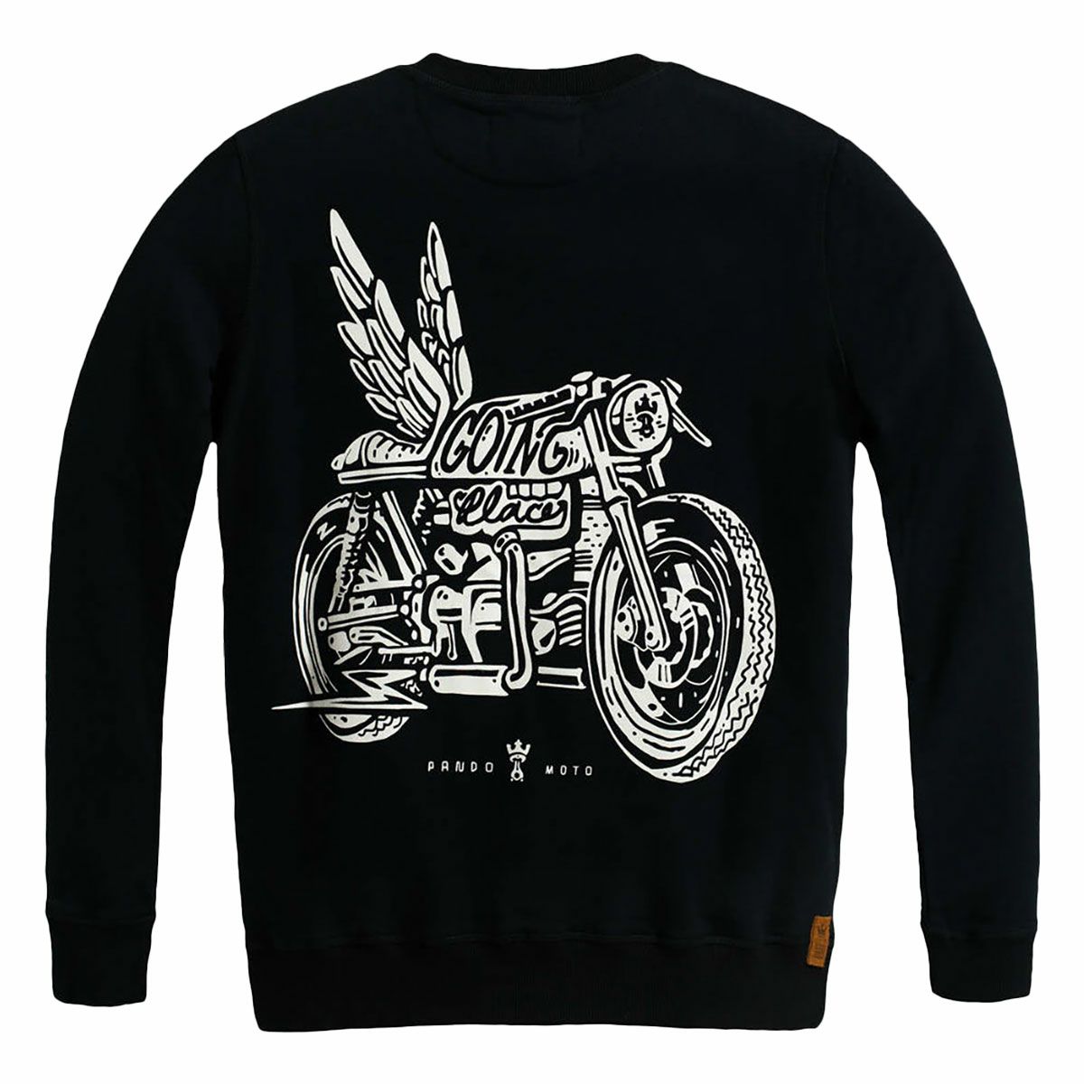 PANDO MOTO｜ジョン ウィング 01 スウェットシャツ｜ブラック