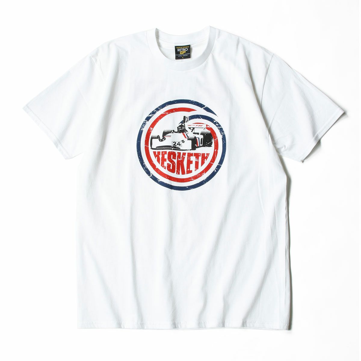 RETRO FORMULA 1｜Hesketh 308 T-shirt 02｜Tシャツ｜ホワイト
