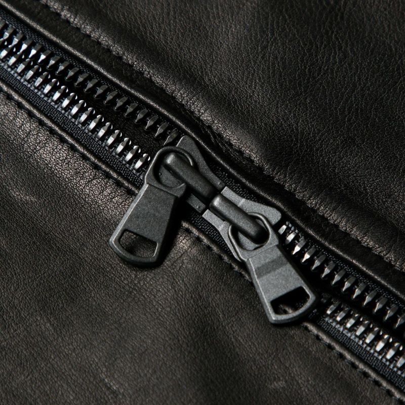 CRUFTER｜CR-MJ7 ダブル ライダース｜レザー｜ブラック