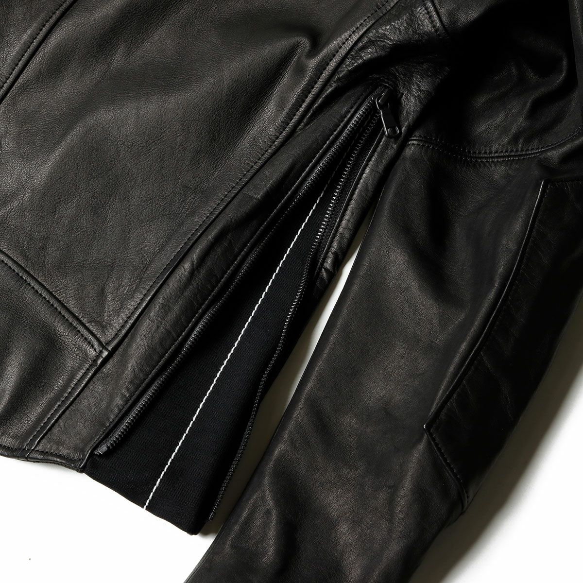 CRUFTER｜CR-MJ7 ダブル ライダース｜レザー｜ブラック