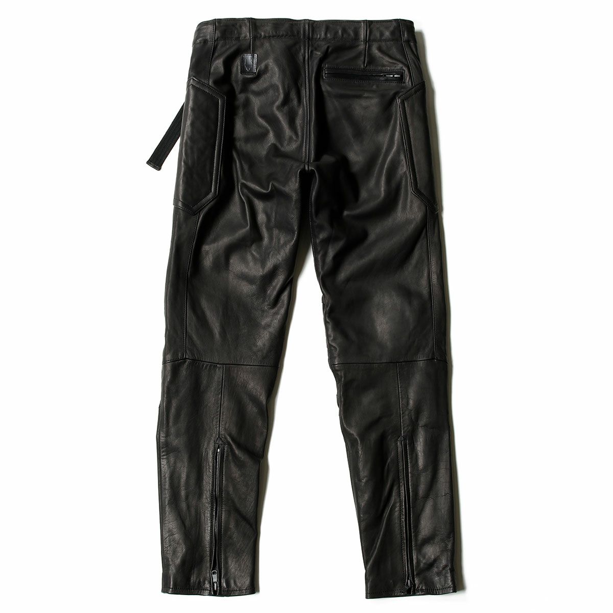 CRUFTER｜CR-MJ8 コンフォート ライディング パンツ｜レザー｜ブラック