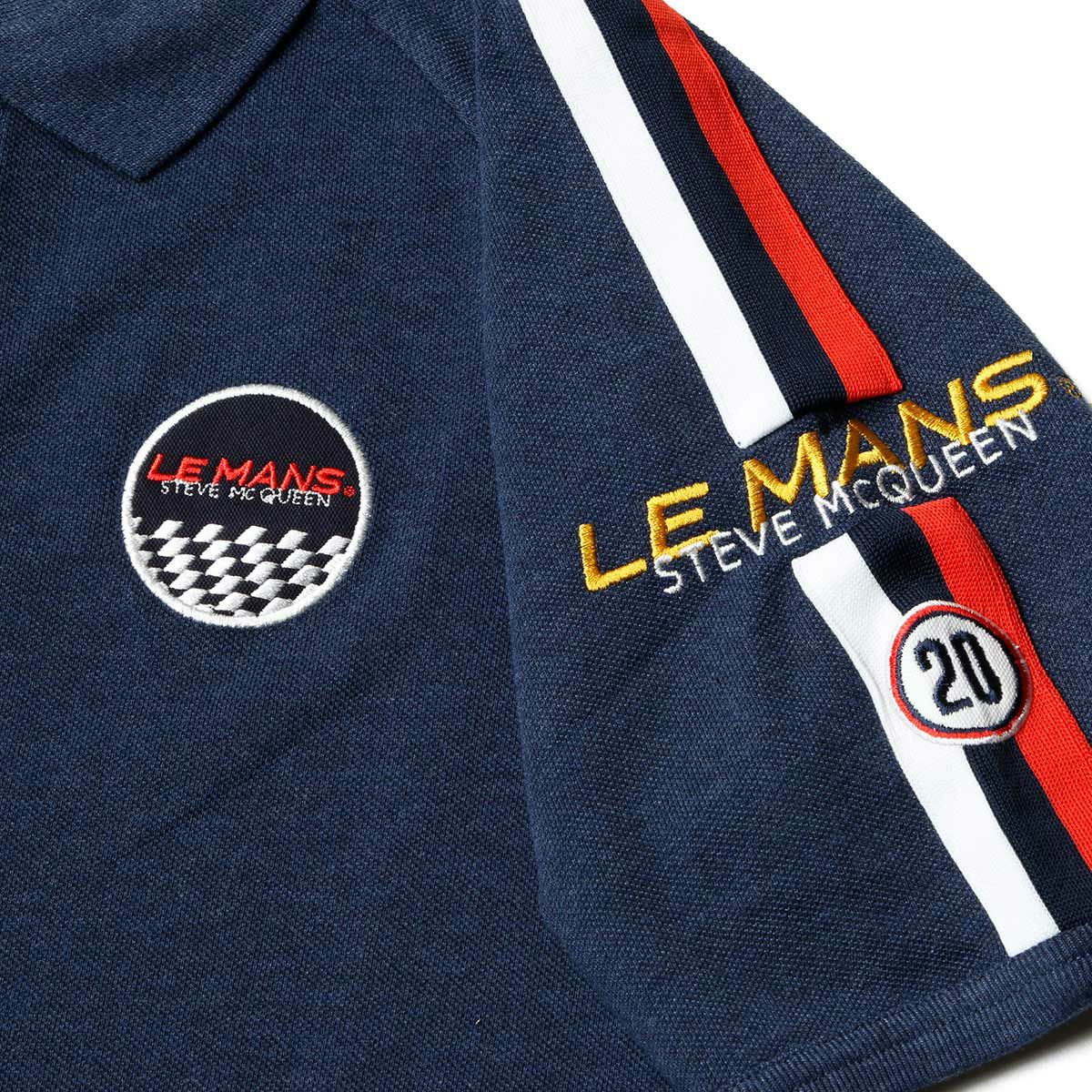 Steve McQueen｜ル・マン スティーブ・マックィーン レーシング 20 ポロ｜ポロシャツ｜ダークブルー