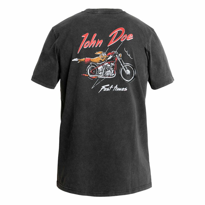 John Doe｜”ファスト タイム” Tシャツ｜ブラック